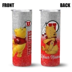 personalized-utah-utes-winnie-the-pooh-red-gray-skinny-tumbler-best-selling-1.webp