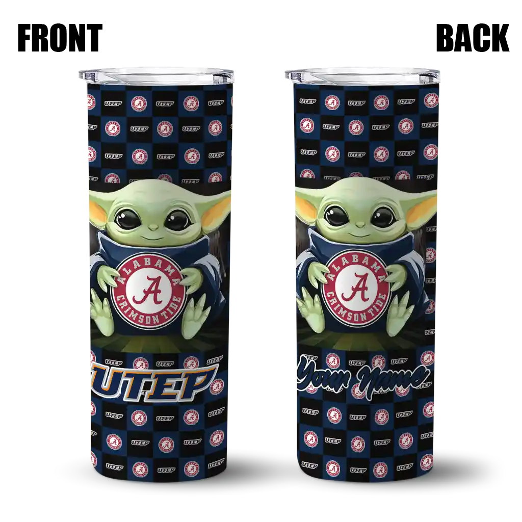 personalized-utep-miners-yoda-cozy-blue-black-skinny-tumbler-fashion-forward.webp