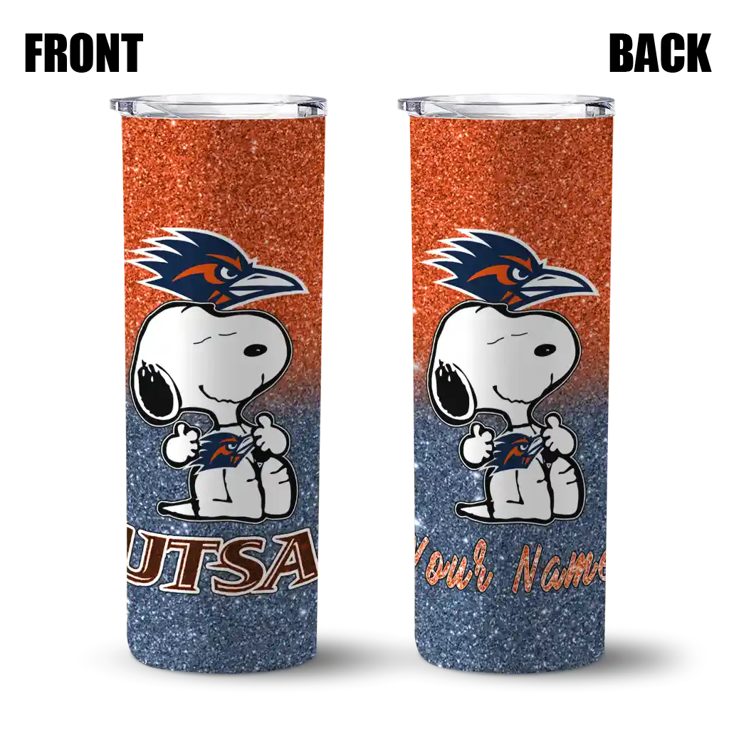personalized-utsa-roadrunners-snoopy-attitude-orange-skinny-tumbler-fashion-forward.webp