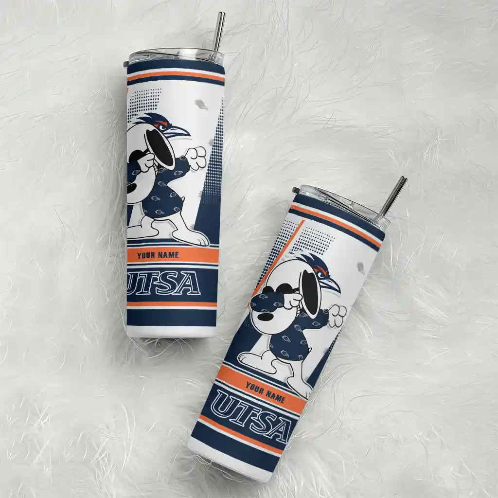 personalized-utsa-roadrunners-snoopy-dog-orange-white-skinny-tumbler-top-rated.webp