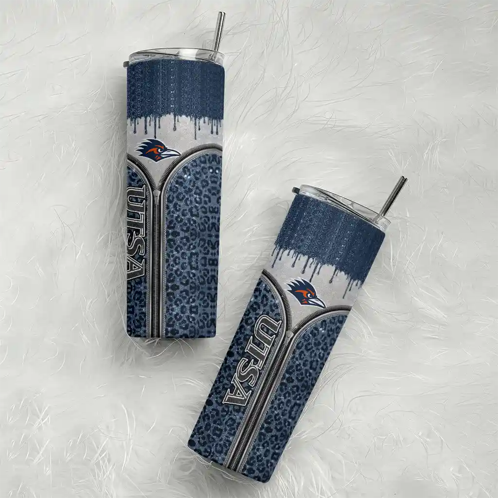 personalized-utsa-roadrunners-sparkle-drip-orange-skinny-tumbler-top-rated.webp