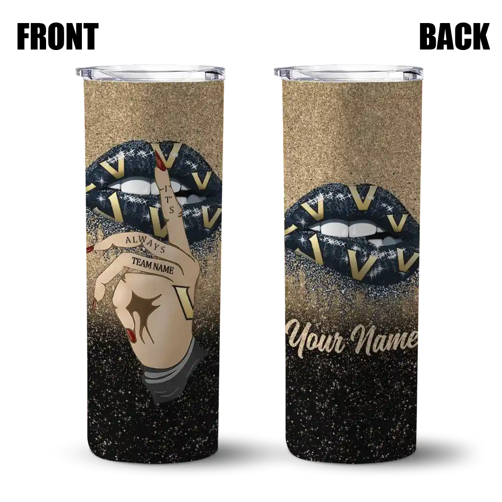 personalized-vanderbilt-commodores-sparkle-lips-black-skinny-tumbler-fashion-forward.webp