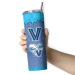 personalized-villanova-wildcats-pixel-fade-navy-skinny-tumbler-best-selling-2.webp