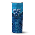 personalized-villanova-wildcats-spiral-burst-print-navy-skinny-tumbler-best-selling.webp
