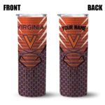 personalized-virginia-cavaliers-chevron-stripes-blue-skinny-tumbler-best-selling.webp