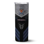 personalized-virginia-cavaliers-hexagon-honeycomb-blue-black-skinny-tumbler-best-selling.webp