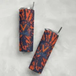 personalized-virginia-cavaliers-metallic-grid-blue-skinny-tumbler-best-selling.webp