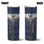 personalized-virginia-cavaliers-sparkle-drip-blue-skinny-tumbler-best-selling.webp
