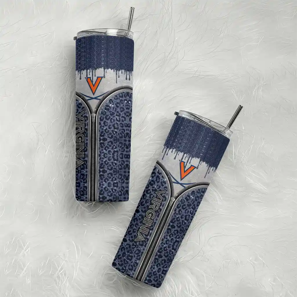 personalized-virginia-cavaliers-sparkle-drip-blue-skinny-tumbler-top-rated.webp