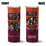 personalized-virginia-tech-hokies-kiss-band-orange-skinny-tumbler-best-selling-1.webp