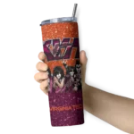personalized-virginia-tech-hokies-kiss-band-orange-skinny-tumbler-best-selling-1.webp