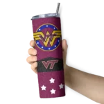 personalized-virginia-tech-hokies-star-cluster-maroon-skinny-tumbler-best-selling.webp