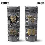 personalized-wake-forest-demon-deacons-chevron-v-gold-gray-skinny-tumbler-best-selling.webp