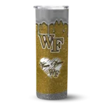 personalized-wake-forest-demon-deacons-pixel-fade-gold-skinny-tumbler-best-selling-1.webp