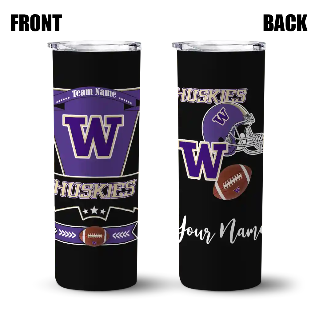 personalized-washington-huskies-helmet-belt-purple-black-skinny-tumbler-fashion-forward.webp