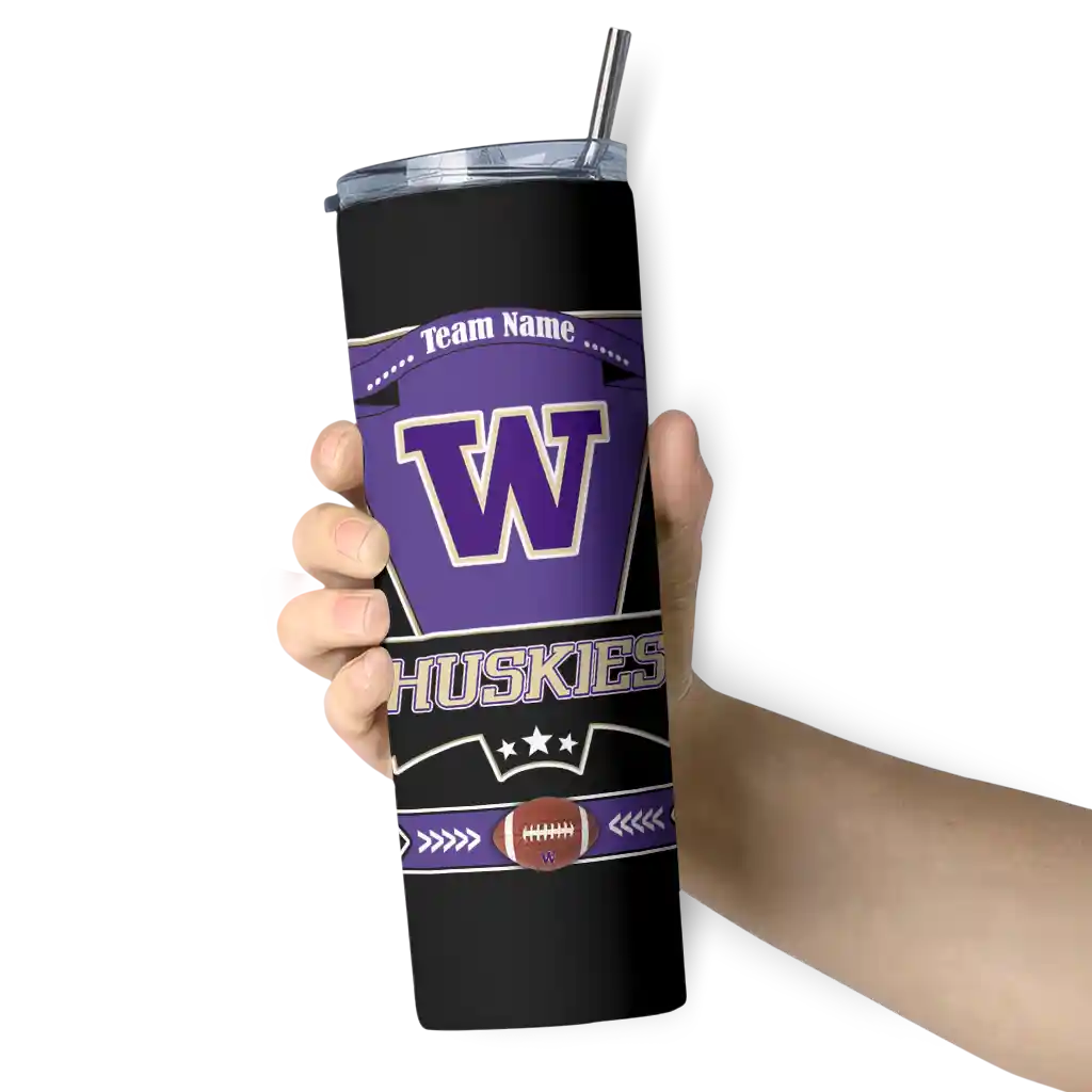 personalized-washington-huskies-helmet-belt-purple-black-skinny-tumbler-premium-grade.webp
