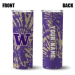 personalized-washington-huskies-metallic-grid-purple-skinny-tumbler-best-selling.webp