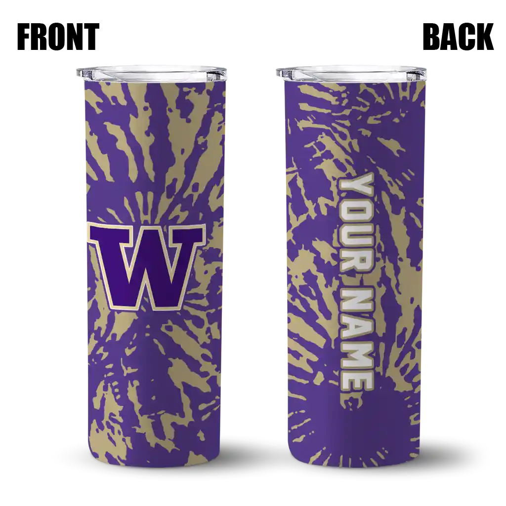 personalized-washington-huskies-metallic-grid-purple-skinny-tumbler-fashion-forward.webp