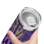 personalized-washington-huskies-metallic-grid-purple-skinny-tumbler-best-selling.webp