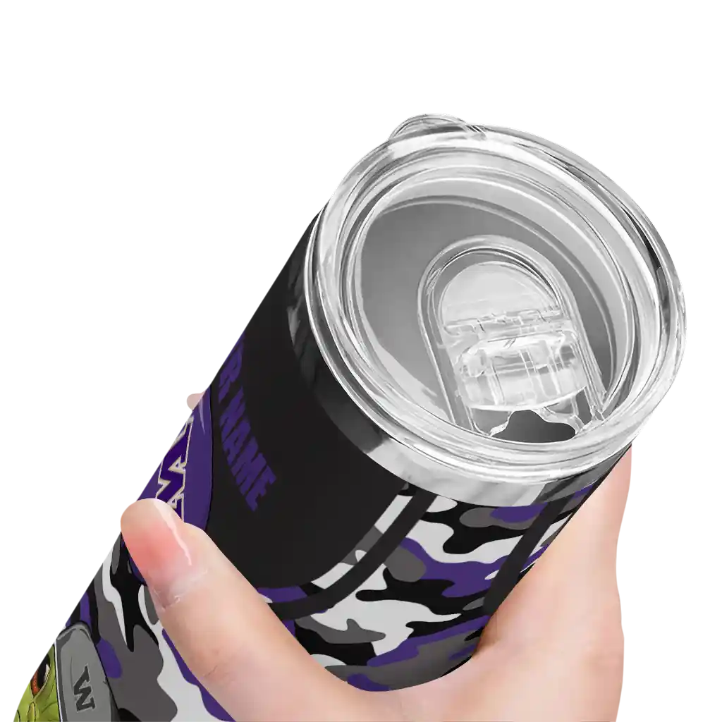 personalized-washington-huskies-yoda-camo-purple-black-skinny-tumbler-high-quality.webp