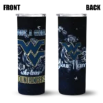 personalized-west-virginia-mountaineers-rose-romance-blue-black-skinny-tumbler-best-selling-1.webp