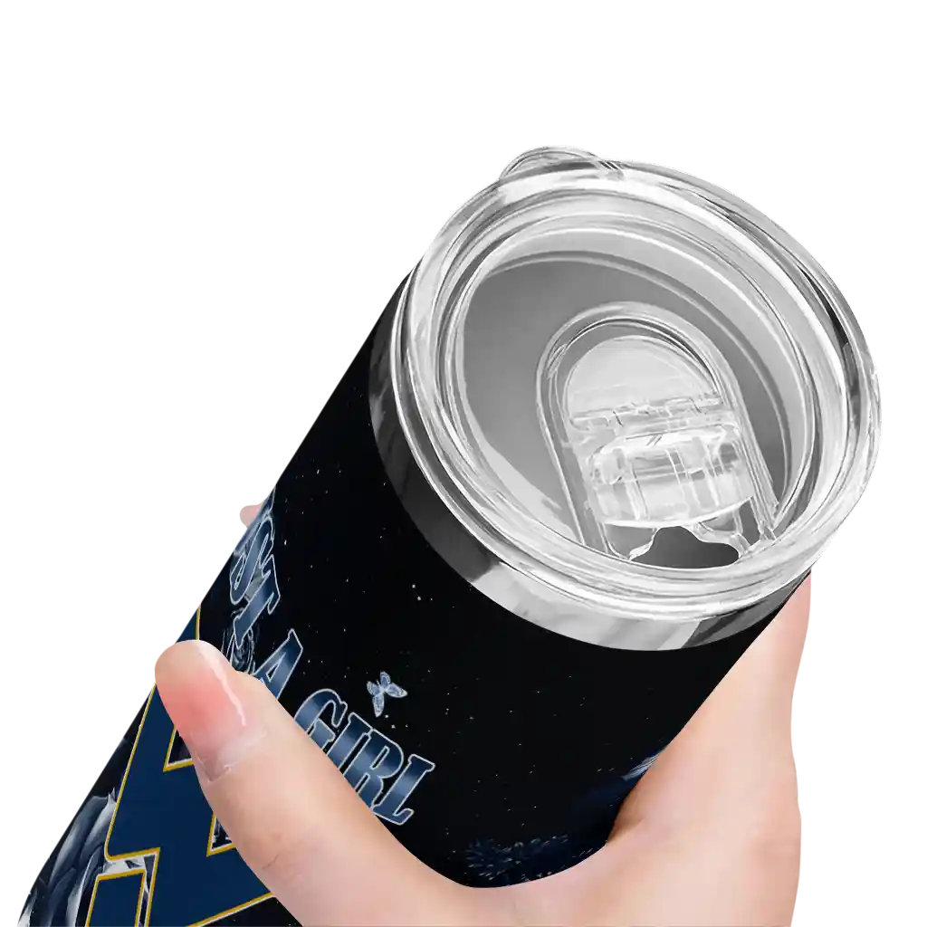 personalized-west-virginia-mountaineers-rose-romance-blue-black-skinny-tumbler-high-quality.webp