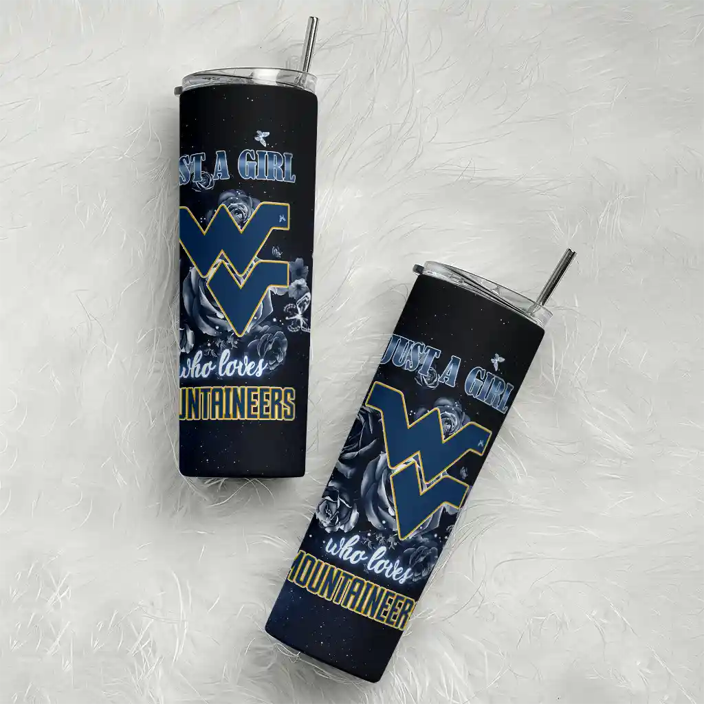 personalized-west-virginia-mountaineers-rose-romance-blue-black-skinny-tumbler-top-rated.webp