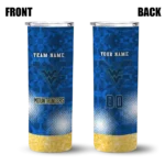 personalized-west-virginia-mountaineers-starburst-tiles-blue-skinny-tumbler-best-selling-1.webp