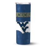 personalized-west-virginia-mountaineers-torn-band-blue-white-skinny-tumbler-best-selling-1.webp