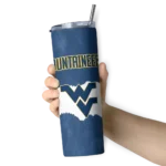 personalized-west-virginia-mountaineers-torn-band-blue-white-skinny-tumbler-best-selling-1.webp