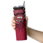 personalized-western-kentucky-hilltoppers-chevron-stripes-red-skinny-tumbler-best-selling.webp