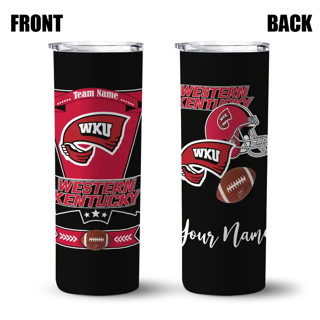 personalized-western-kentucky-hilltoppers-helmet-belt-red-black-skinny-tumbler-fashion-forward.webp