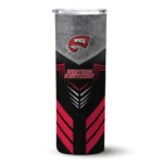 personalized-western-kentucky-hilltoppers-hexagon-honeycomb-red-black-skinny-tumbler-best-selling.webp