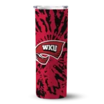 personalized-western-kentucky-hilltoppers-metallic-grid-red-skinny-tumbler-best-selling.webp