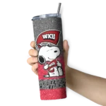 personalized-western-kentucky-hilltoppers-snoopy-attitude-red-skinny-tumbler-best-selling-1.webp