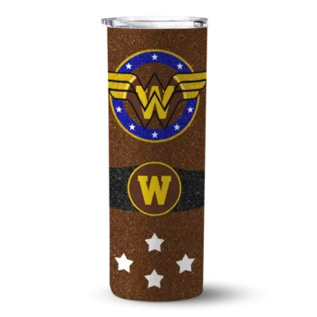 Personalized Western Michigan Broncos Star Cluster Brown Skinny Tumbler