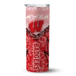 personalized-wisconsin-badgers-spiral-burst-print-red-skinny-tumbler-best-selling.webp