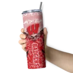 personalized-wisconsin-badgers-spiral-burst-print-red-skinny-tumbler-best-selling.webp