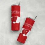 personalized-wisconsin-badgers-torn-band-red-white-skinny-tumbler-best-selling-2.webp