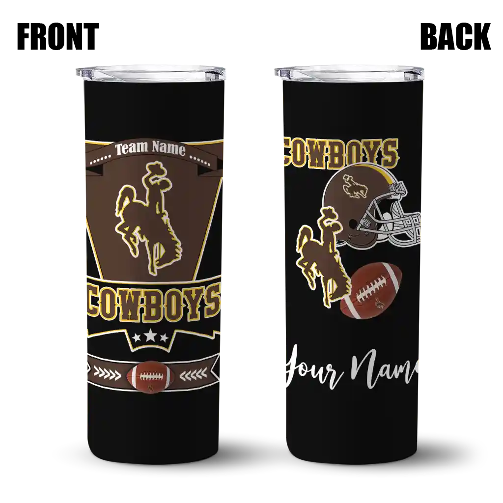personalized-wyoming-cowboys-helmet-belt-brown-black-skinny-tumbler-fashion-forward.webp