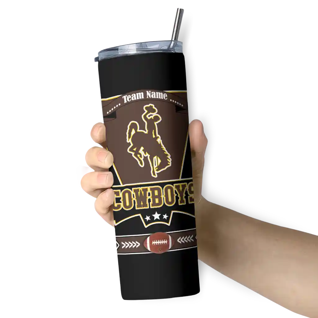personalized-wyoming-cowboys-helmet-belt-brown-black-skinny-tumbler-premium-grade.webp