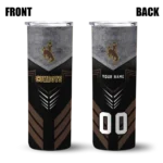 personalized-wyoming-cowboys-hexagon-honeycomb-brown-black-skinny-tumbler-best-selling-2.webp