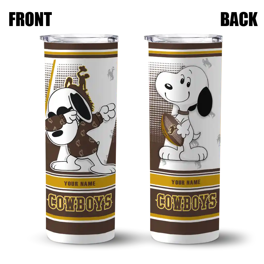 personalized-wyoming-cowboys-snoopy-dog-brown-white-skinny-tumbler-fashion-forward.webp