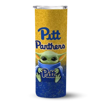 Pittsburgh Panthers Yoda Smile Royal Blue Skinny Tumbler