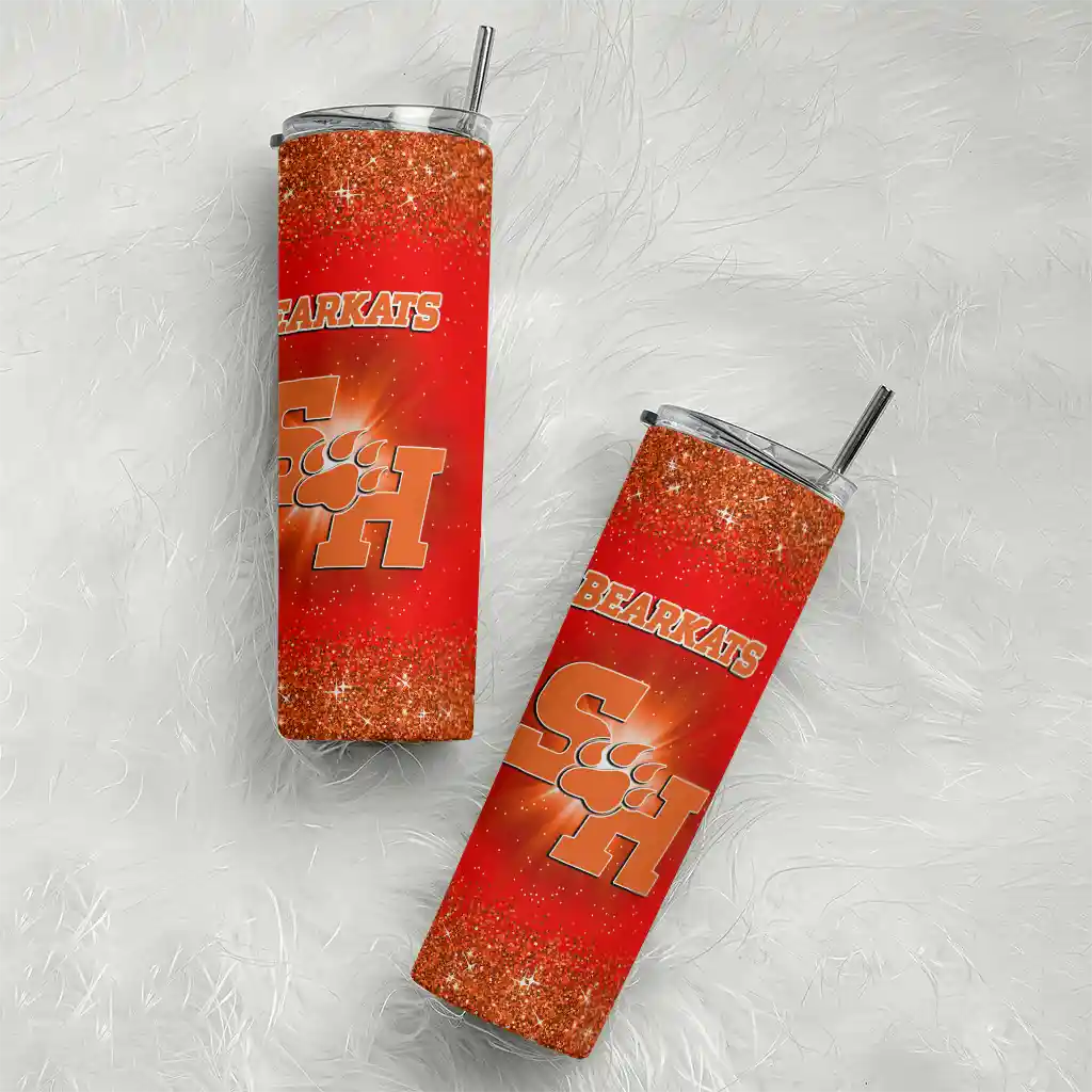 sam-houston-bearkats-radiant-glitter-orange-skinny-tumbler-top-rated-1.webp