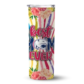 South Alabama Jaguars Flower Cluster Skinny Tumbler
