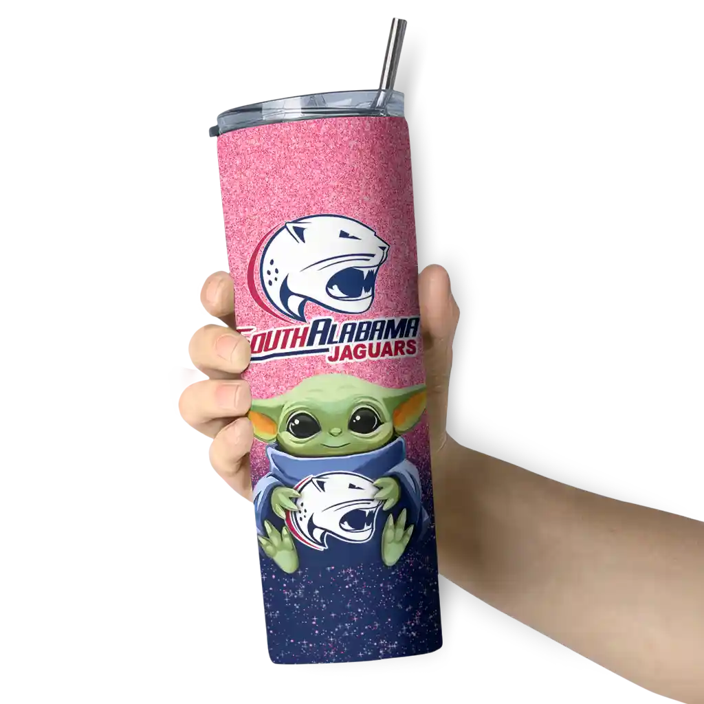 south-alabama-jaguars-yoda-smile-blue-skinny-tumbler-premium-grade.webp