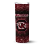 south-carolina-gamecocks-radiant-glitter-garnet-skinny-tumbler-best-selling-1.webp