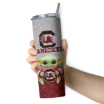 south-carolina-gamecocks-yoda-smile-garnet-skinny-tumbler-best-selling-1.webp