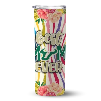 South Florida Bulls Flower Cluster Skinny Tumbler